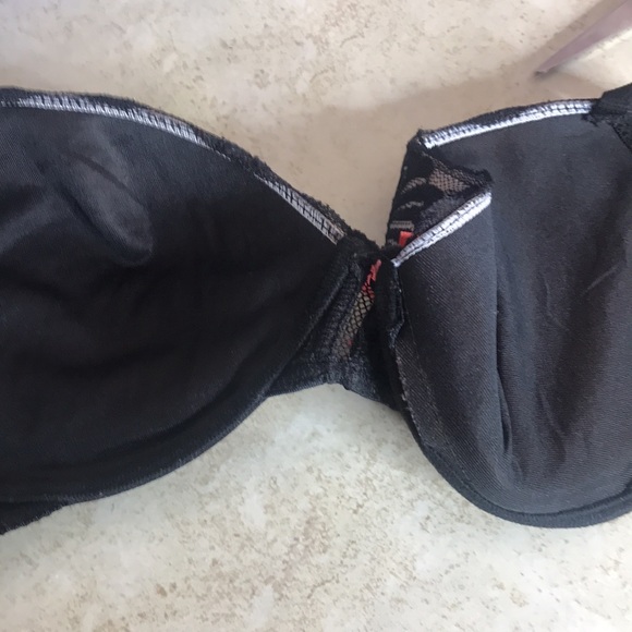 Black and Fuchsia by Secret Lace Black Push-up Bra - Picture 8 of 10